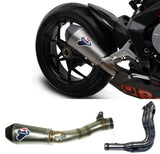 Complete Non-Catalytic Exhaust System With Sound Certification Relevance Full Titanium Ci Carbon Cap - Termignoni Compatible With Mv Agusta F3 675 (2012-2020)
