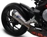 Exhaust Tip Without Sound Certification Relevance Titanium Carbon Cap - Termignoni Compatible With Mv Agusta F3 800 (2012-2020)