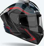 Full-Face Motorcycle Helmet Airoh Matryx - Mxw55 Composite Carbon Gloss Red Wide Size Xxl