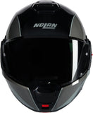 Flip-Up Travelling Motorcycle Helmet Nolan N120-1 Black / Grey / Silver Verniciatura Speciale 341 Size L