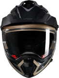 Full-Face Adventur Motorcycle Helmet Nolan N70-2 X Sand / Black Nobile 316 Size S
