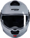 Flip-Up Travelling Motorcycle Helmet Nolan N90-3 Grey Classico 303 Size S