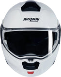 Flip-Up Travelling Motorcycle Helmet Nolan N90-3 White Classico 305 Size Xl