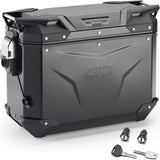 Monokey Cam-Side Trekker Outback Evo Smart Black Aluminium Left Side Case + Lock - 37 Lt Givi Trekker Outback Evo Smart Aluminium Black Size 37 Lt.