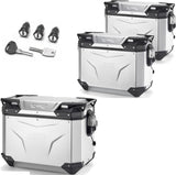 Trekker Outback Evo Smart Anodized Aluminium Top Case + Side Cases - 116 Lt Trekker Outback Evo Smart Anodized Aluminium - Givi Compatible With Triumph Tiger 660 Sport (2022-2024)