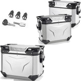 Trekker Outback Evo Smart Anodized Aluminium Top Case + Side Cases R Recessed - 119 Lt Trekker Outback Evo Smart Anodized Aluminium - Givi Compatible With Benelli Trk 702 (2023-2024)
