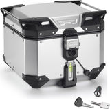 Monokey Trekker Outback Evo Smart Anodized Aluminium Top Case - 42 Lt Trekker Outback Evo Smart Anodized Aluminium - Givi Compatible With Niu Fqi 500 (2025)