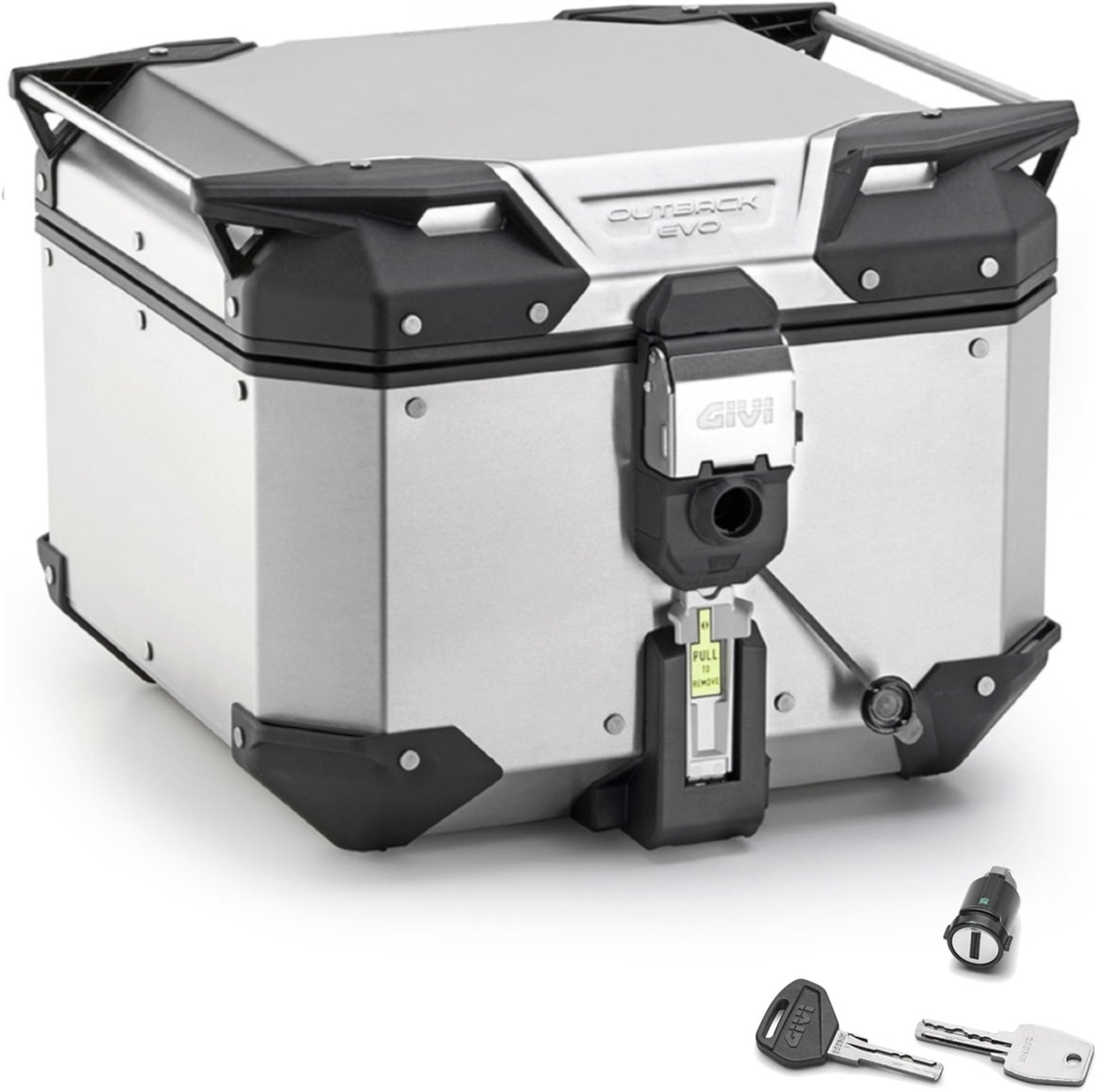 Monokey Trekker Outback Evo Smart Aluminium Top Case - 42 Lt Trekker Outback Evo Smart Aluminium - Givi Compatible With Niu Fqi 500 (2025)