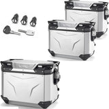 Trekker Outback Evo Smart Aluminium Top Case + Side Cases - 116 Lt Trekker Outback Evo Smart Aluminium - Givi Compatible With Honda Nc 750 S (2016-2020)