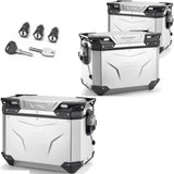 Trekker Outback Evo Smart Aluminium Top Case + Side Cases R Recessed - 130 Lt Trekker Outback Evo Smart Aluminium - Givi Compatible With Benelli Trk 702 X (2023-2024)