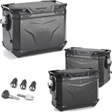 Trekker Outback Evo Smart Aluminium Black Top Case + Side Cases R Recessed - 126 Lt Trekker Outback Evo Smart Aluminium - Givi Compatible With Benelli Trk 702 X (2023-2024)
