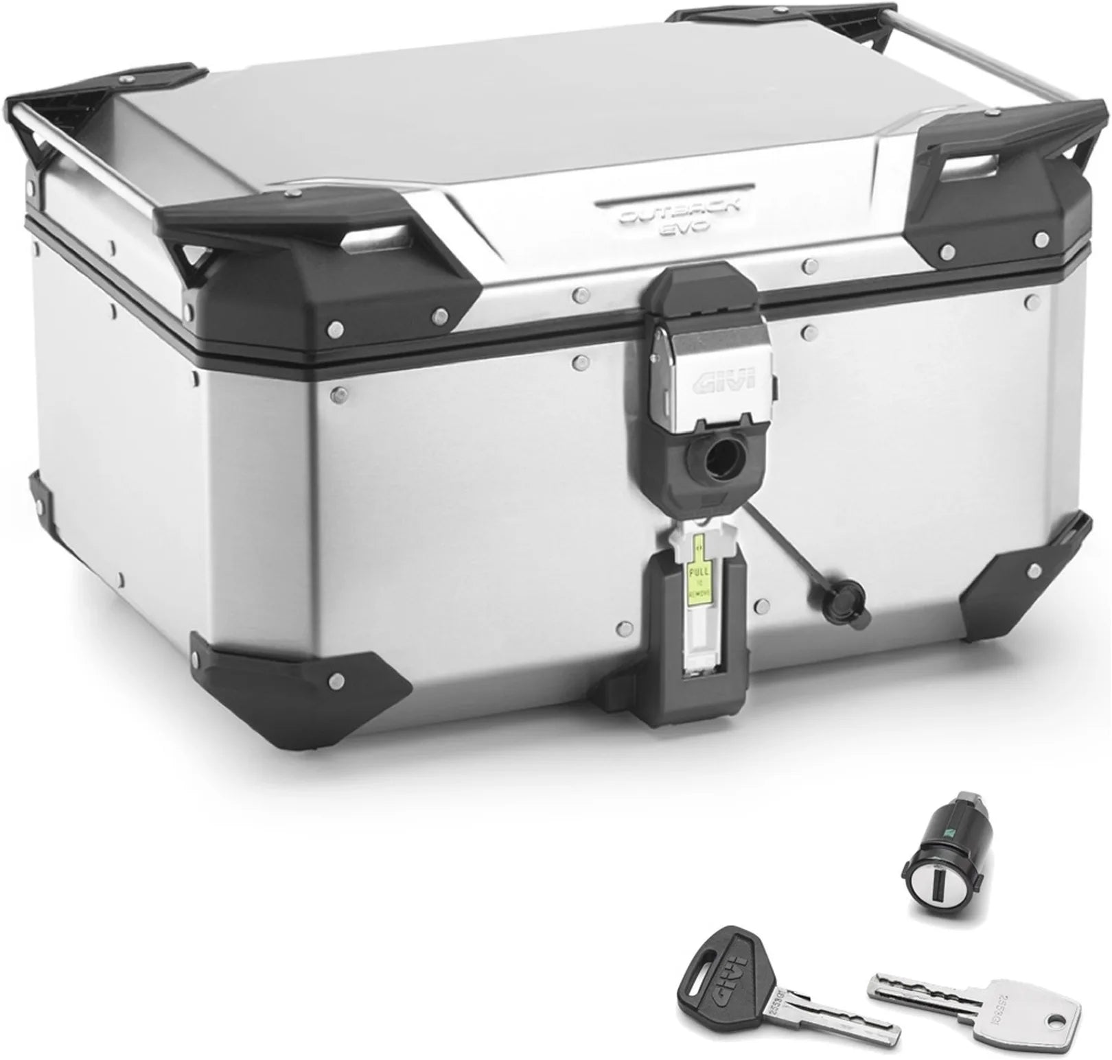 Monokey Trekker Outback Evo Smart Aluminium Top Case - 58 Lt Trekker Outback Evo Smart Aluminium - Givi Compatible With Ktm 890 Smt (2023-2024)