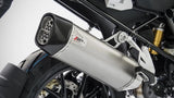 Exhaust Tip With Noise Certification Stainless Steel Endcap Carbon - Zard Compatible With Bmw R 1200 Gs (2019-2020)
