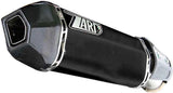 Exhaust Tip With Noise Certification Penta Steel Black Endcap Carbon - Zard Compatible With Ducati Hypermotard 821 Sp (2013-2015)