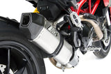 Exhaust Tip With Noise Certification Penta Stainless Steel Endcap Carbon - Zard Compatible With Ducati Hypermotard 821 Sp (2013-2015)