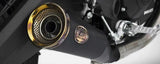 Exhaust Tip With Noise Certification Zuma Steel Black Endcap Bronze - Zard Compatible With Ducati Monster 797 (2017-2019)