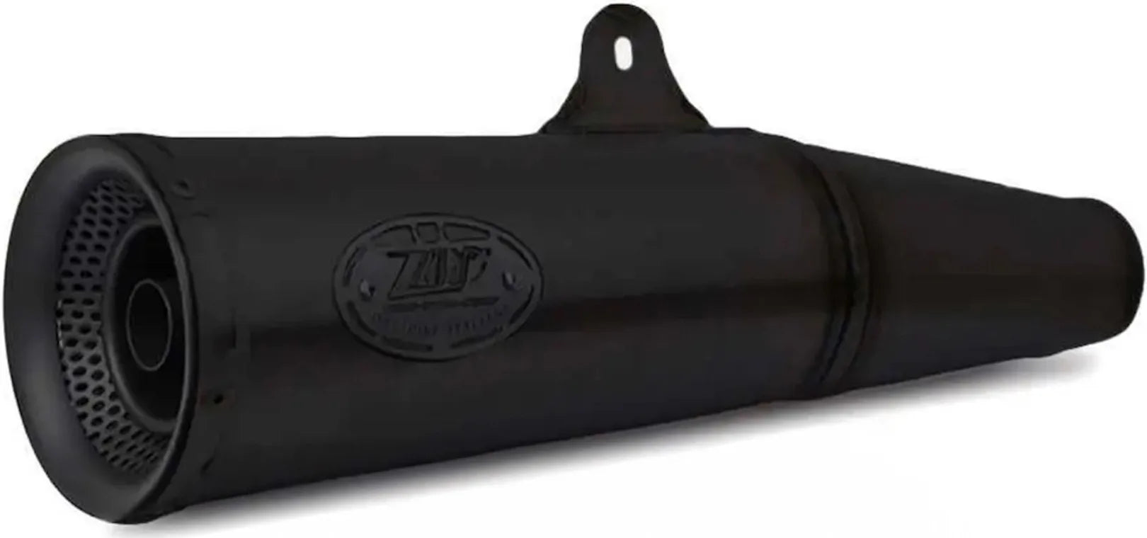 Exhaust Tip With Noise Certification Zuma Steel Black Endcap Aluminium Black - Zard Compatible With Ducati Scrambler 800 (2015-2016)