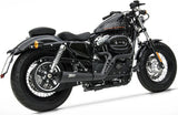 Complete Catalytic Exhaust System With Sound Certification Sport Steel Black - Zard Compatible With Harley-Davidson Sportster (2014-2016)