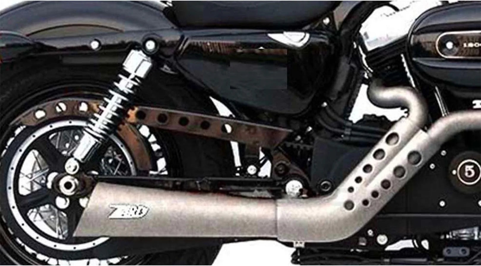 Complete Catalytic Exhaust System With Sound Certification Sport Stainless Steel Polish - Zard Compatible With Harley-Davidson Sportster (2014-2016)