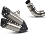 Non-Catalytic Exhaust Tip With Sound Certification Full Titanium Endcap Carbon - Zard Compatible With Indian Motorcycle Ftr 1200 (2018-2020)