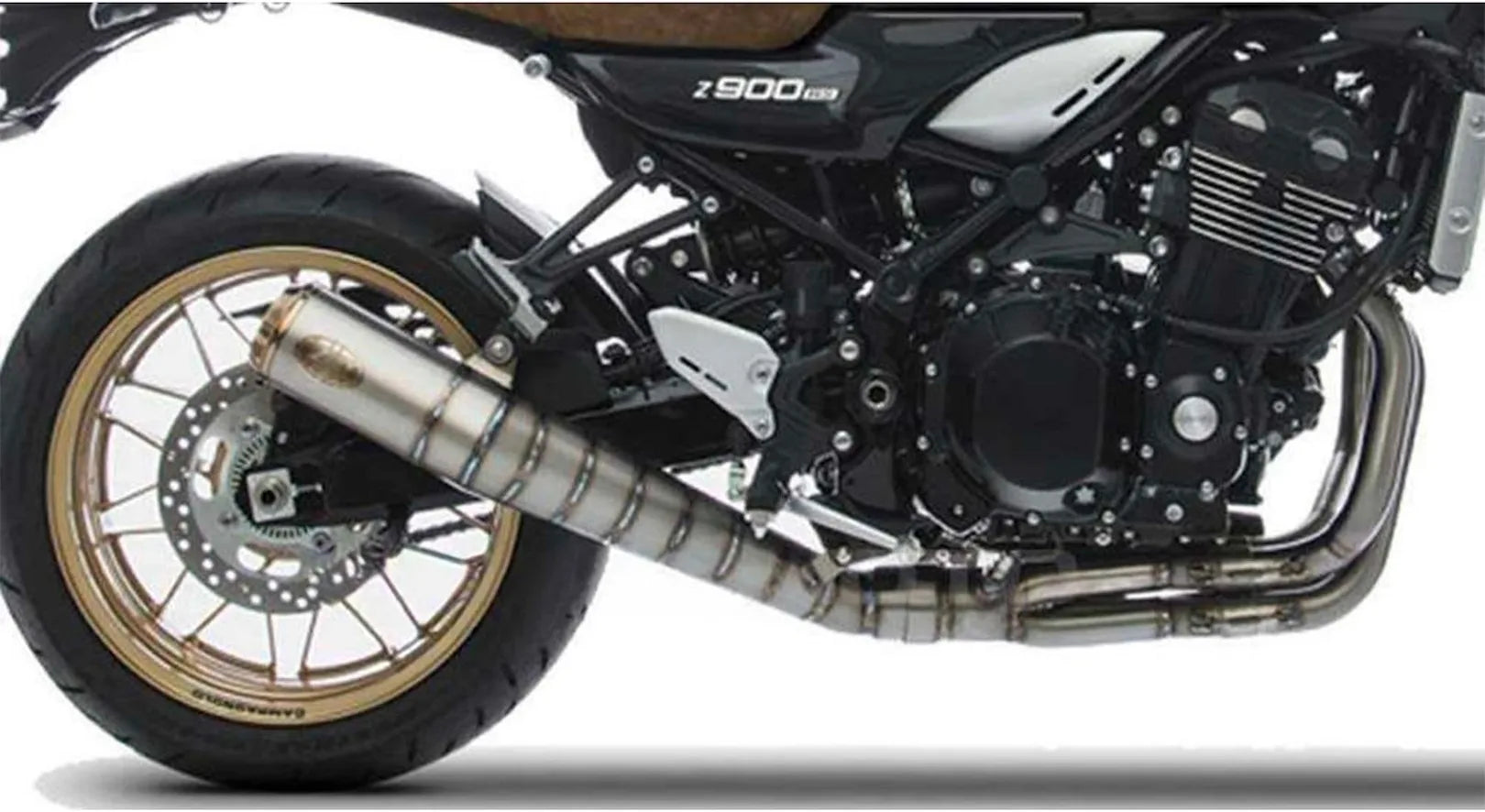 Complete Catalytic Exhaust System With Sound Certification Titanium - Zard Compatible With Kawasaki Z 900 Rs (2018-2020)