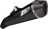 Exhaust Tip With Noise Certification Conical Steel Black Endcap Carbon - Zard Compatible With Moto Guzzi Stelvio (2011-2016)