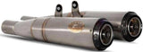 Exhaust Tip With Noise Certification Conical Stainless Steel Endcap Carbon - Zard Compatible With Triumph Thruxton 1200 R Rs (2021-2023)