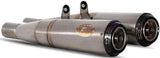 Exhaust Tip With Noise Certification Conical Stainless Steel Endcap Carbon - Zard Compatible With Triumph Thruxton 1200 R Rs (2021-2023)