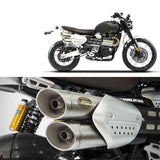 Exhaust Tip With Noise Certification Stainless Steel - Zard Compatible With Triumph Scrambler 1200 (2021-2023)