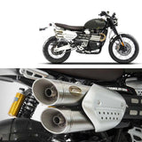 Exhaust Tip With Noise Certification Stainless Steel - Zard Compatible With Triumph Scrambler 1200 (2021-2023)