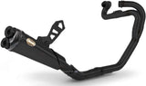 Complete Catalytic Exhaust System With Sound Certification Steel Black Endcap Carbon - Zard Compatible With Triumph Scrambler 1200 (2019-2020)