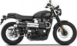 Exhaust Tip With Noise Certification Six Days Stainless Steel - Zard Compatible With Triumph Street Scrambler 900 (2017-2023)