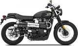 Exhaust Tip With Noise Certification Six Days Stainless Steel - Zard Compatible With Triumph Street Scrambler 900 (2017-2023)