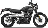 Exhaust Tip With Noise Certification Six Days Stainless Steel - Zard Compatible With Triumph Scrambler 900 (2017-2023)