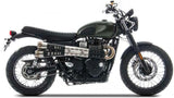 Exhaust Tip With Noise Certification Conical Stainless Steel - Zard Compatible With Triumph Street Scrambler 900 (2017-2023)