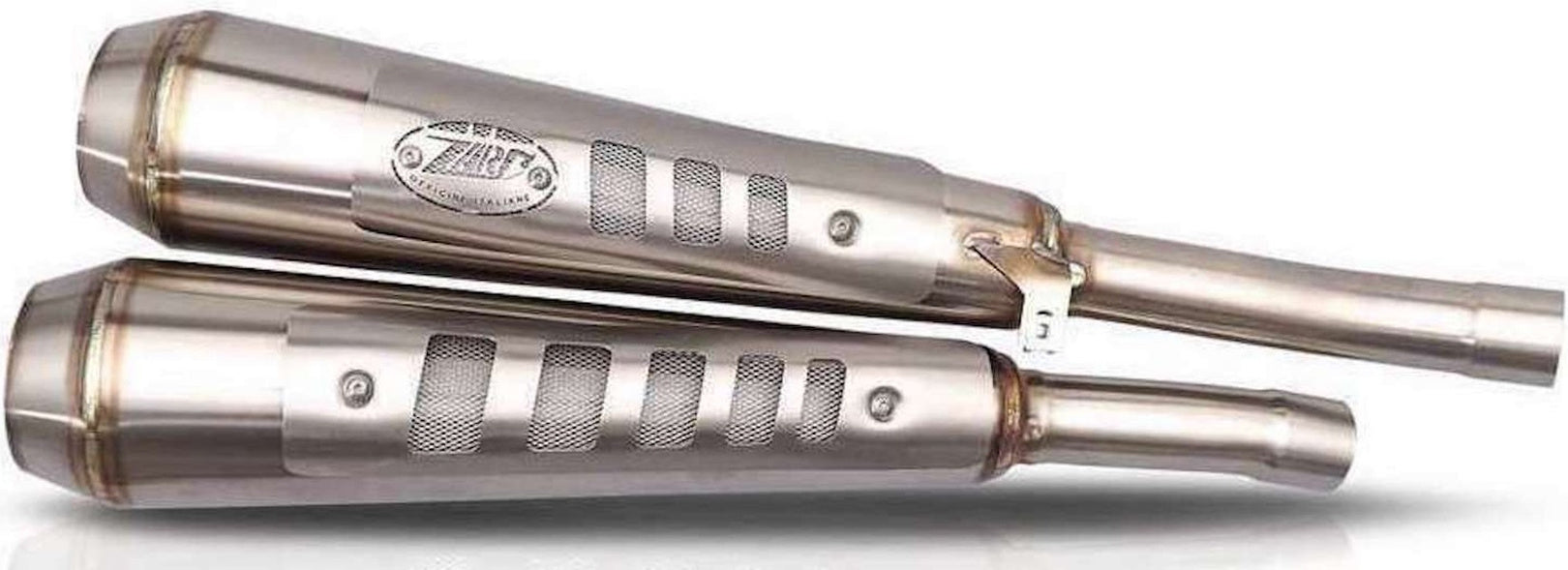 Exhaust Tip With Noise Certification Conical Stainless Steel - Zard Compatible With Triumph Street Scrambler 900 (2017-2023)