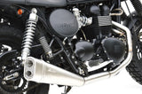 Complete Catalytic Exhaust System With Sound Certification Short Low Stainless Steel - Zard Compatible With Triumph Bonneville T100 (2001-2016)