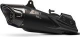 Exhaust Tip With Noise Certification Steel Black Endcap Carbon - Zard Compatible With Triumph Street Triple 765 (2020-2022)