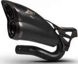 Exhaust Tip With Noise Certification Steel Black Endcap Carbon - Zard Compatible With Triumph Rocket Iii (2021-2023)