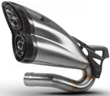 Exhaust Tip With Noise Certification Stainless Steel Endcap Carbon - Zard Compatible With Triumph Scrambler 1200 (2019-2020)