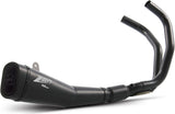 Complete Catalytic Exhaust System With Sound Certification Steel Black - Zard Compatible With Yamaha Xsr 700 (2017-2023)