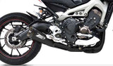 Complete Catalytic Exhaust System With Sound Certification Steel Black - Zard Compatible With Yamaha Mt-09 (2013-2016)