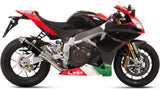 Non-Catalytic Exhaust Tip With Sound Certification Gp Steel Black - Mivv Compatible With Aprilia Rsv4 Aprc (2011-2016)