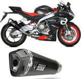 Complete Catalytic Exhaust System With Sound Certification Delta Race Carbon Carbon - Mivv Compatible With Aprilia Rs 660 (2020-2024)