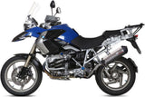 Exhaust Tip With Noise Certification Oval Titanium Carbon - Mivv Compatible With Bmw R 1200 Gs (2004-2007)