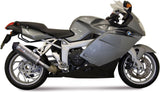 Catalytic Exhaust Tip With Sound Certification Oval Titanium Carbon - Mivv Compatible With Bmw K 1200 Gt (2005-2008)