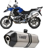 Exhaust Tip With Noise Certification Speed Edge Titanium Carbon - Mivv Compatible With Bmw R 1200 Gs Adventure (2008-2009)