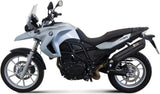 Exhaust Tip With Noise Certification Suono Steel Black Carbon - Mivv Compatible With Bmw F 650 Gs (2008-2012)