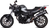 Exhaust Tip With Noise Certification Speed Edge Steel Black Carbon - Mivv Compatible With Bmw F 800 Gt (2009-2020)