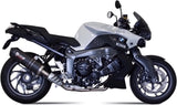 Non-Catalytic Exhaust Tip With Sound Certification Oval Carbon Carbon - Mivv Compatible With Bmw K 1300 S (2009-2016)